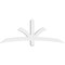 Ekena Millwork Davenport Architectural Grade PVC Gable Bracket, 72"W x 27"H x 4"D x 4"F, 9/12 Pitch GBP072X27X0404DAV00 - alternate 2